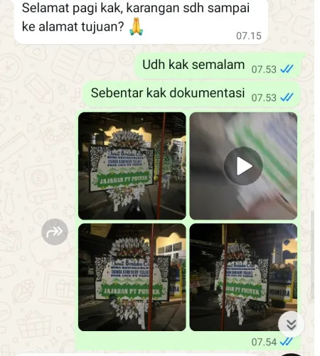 Pengiriman Papan Bunga Selamat Ngaran Kaligesing