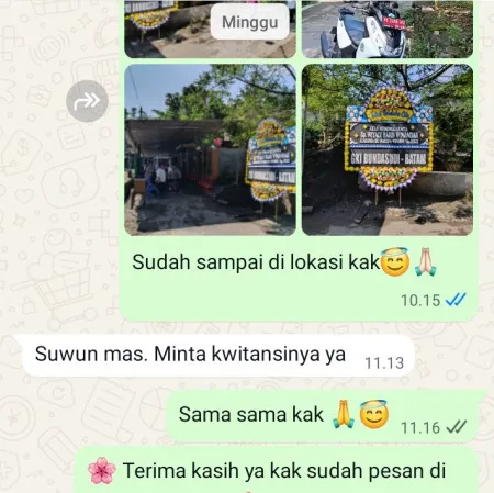 Pengiriman Papan Bunga Duka Ngaran Kaligesing