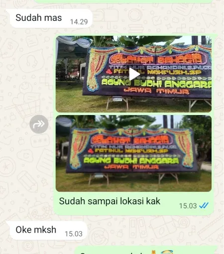 Pengiriman Papan Bunga Ngaran Kaligesing